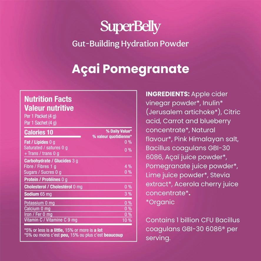 Superbelly Hydration & Gut Mix, Açai Pomegranate