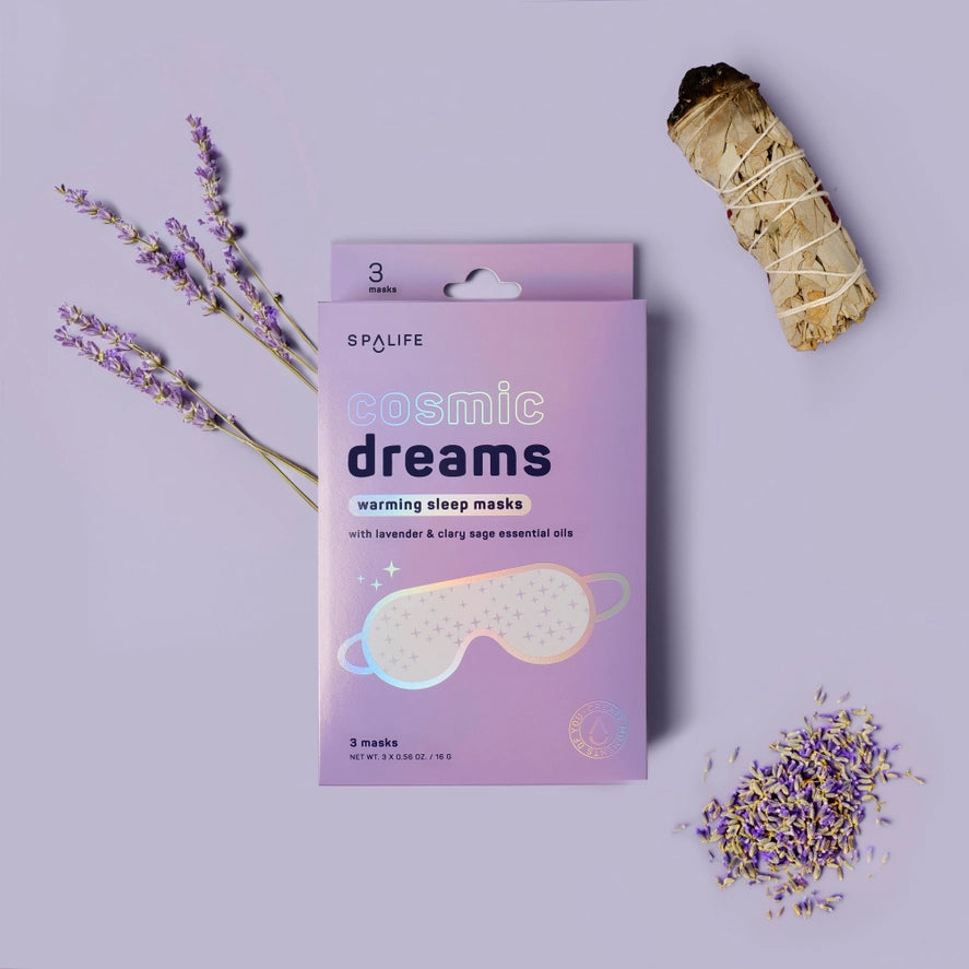 Cosmic Dreams Warming Sleep Masks, Spa Eye Masks- 3 Pack